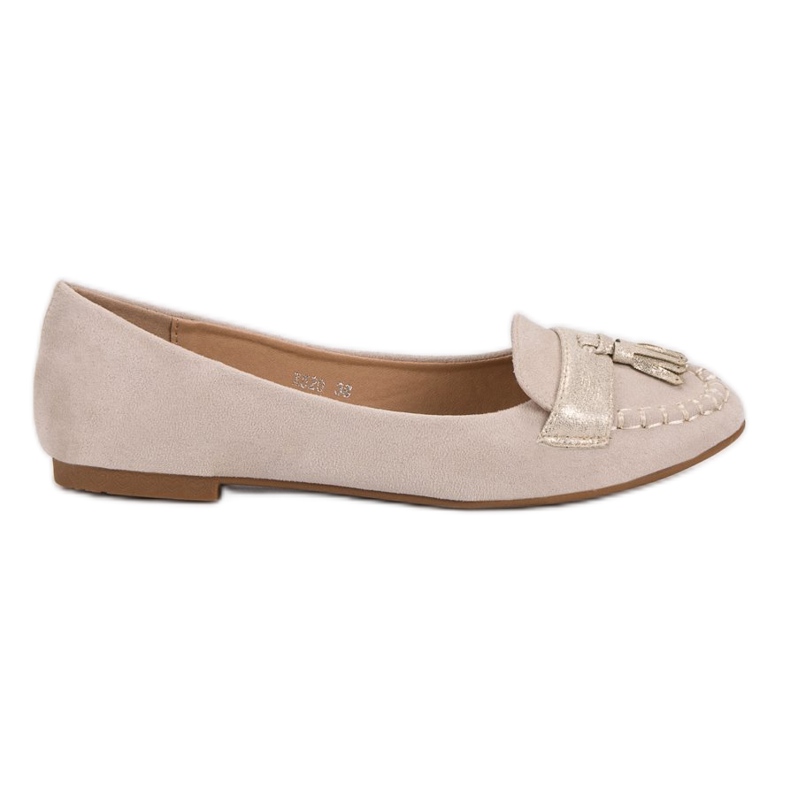 Small Swan Loafers med fransar brun