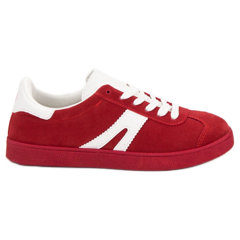 Mckeylor Mocka sneakers i mocka röd