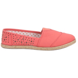 Espadrilles med jetplan rosa