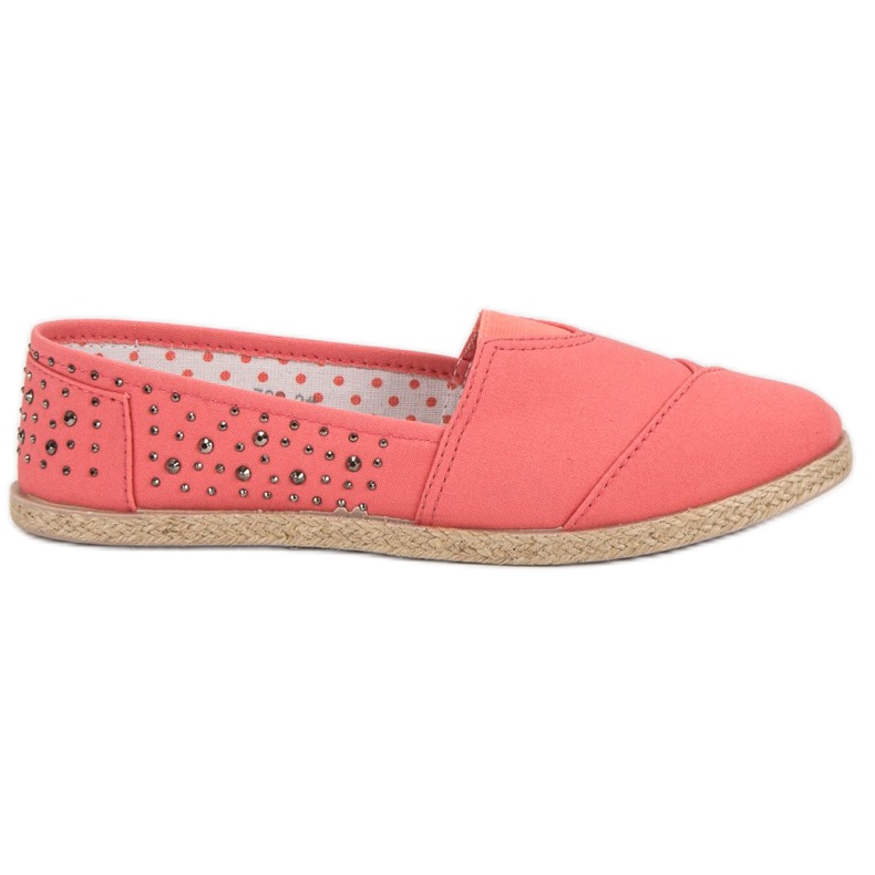 Espadrilles med jetplan rosa