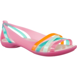 Crocs Isabella Huarache 2 Flat W Paradise Pink Rose Dust mångfärgad