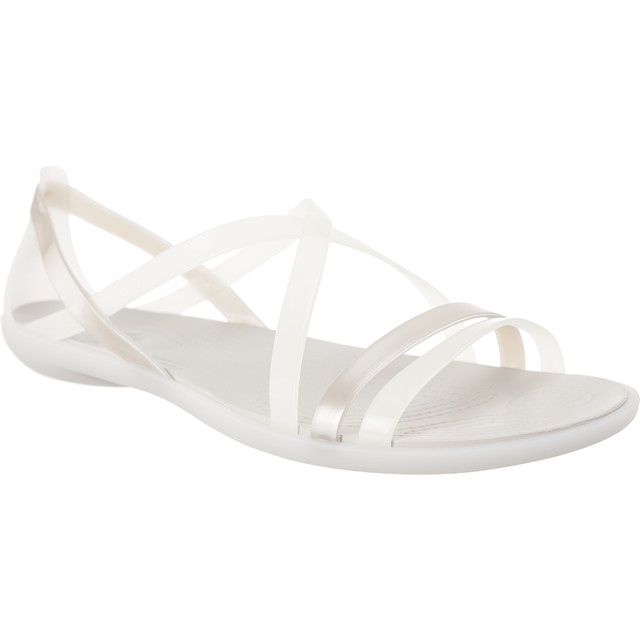 Crocs Isabella Strappy Sandal Oyster Pearl White vit