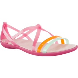 Crocs Isabella Cut Strappy Sandal In Paradise Pink Rose Dust mångfärgad