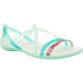 Crocs Isabella Cut Grph Strappy Sndl New Mint Oyster grön