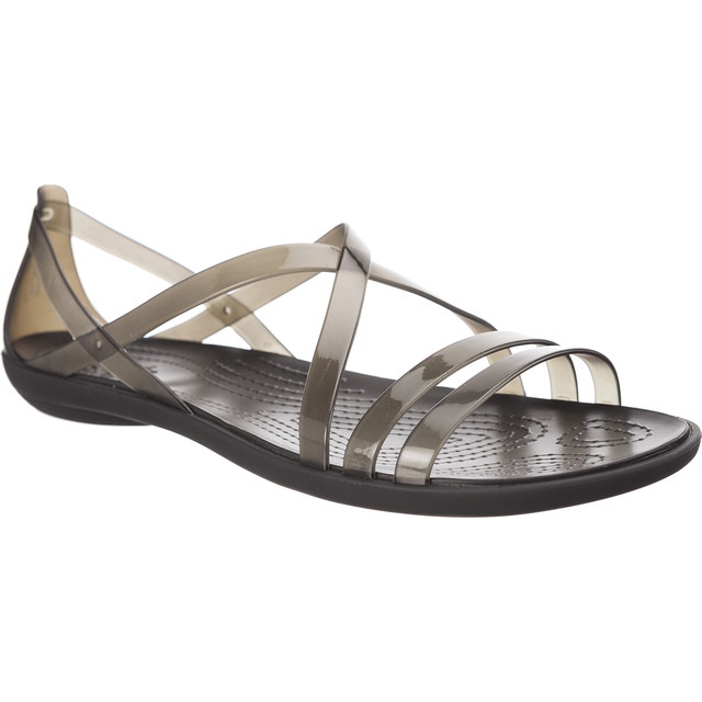 Crocs Isabella Strappy Sandal Svart Ljusgrå