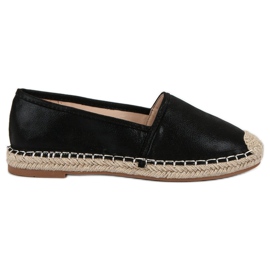 Small Swan Svart Classic Espadrilles
