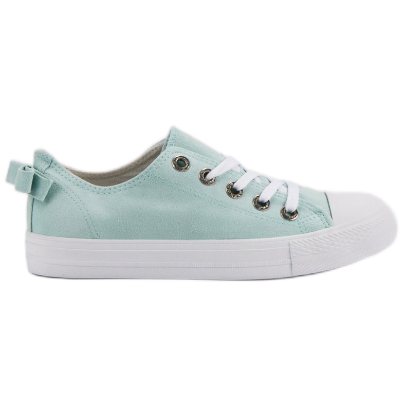 Mint låga sneakers grön