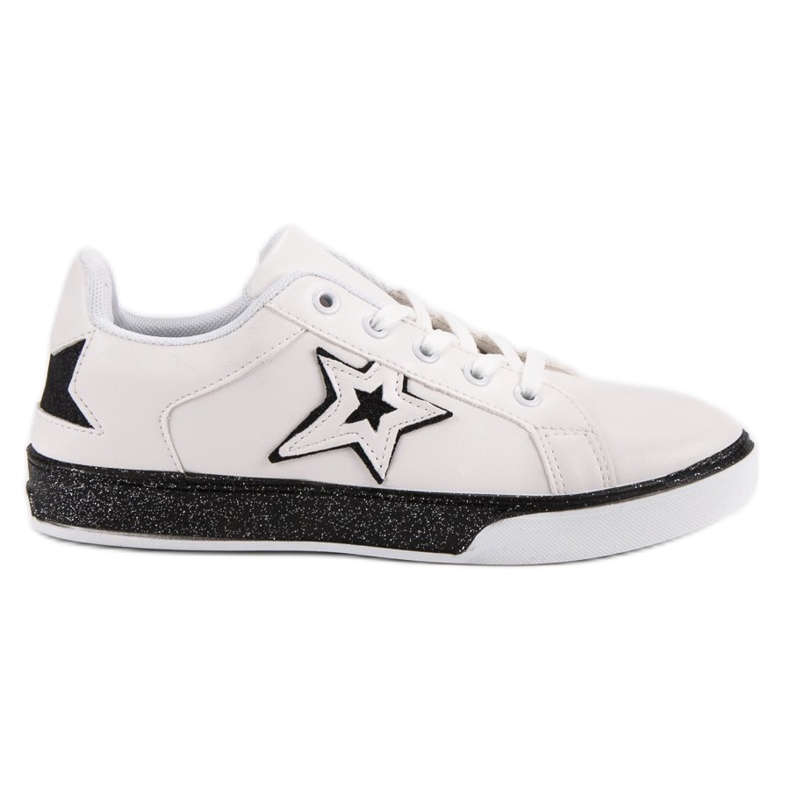 Kvinnors sportskor vit svart