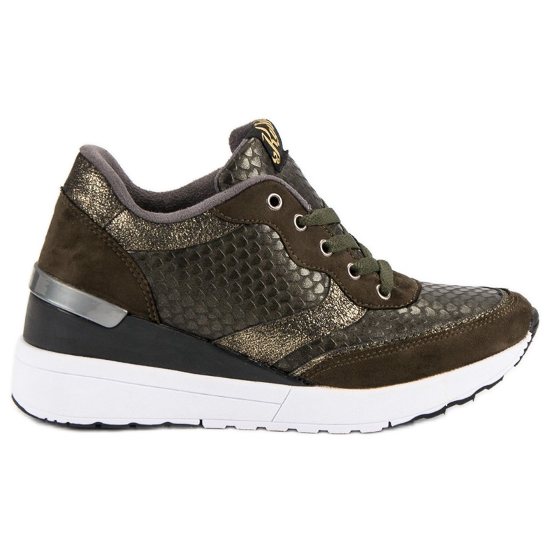 Kylie Trendiga skor med mönster grön