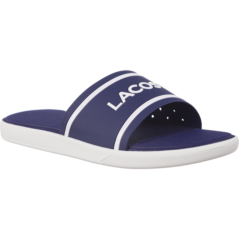 Lacoste L 30 Slide 118 1 Caw 2B9 Lila marinblå