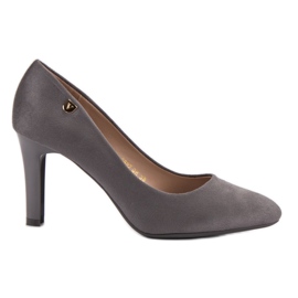 VINCEZA mocka klackar grå