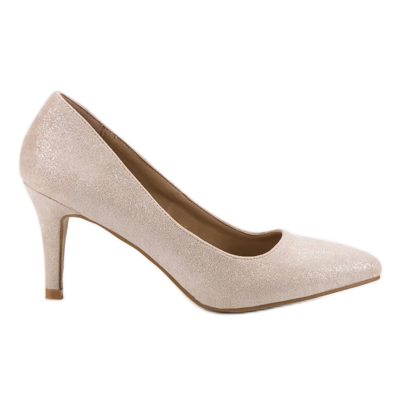 Vinceza glitter pumps brun