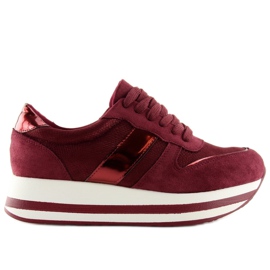 Högsulaskor i vinrött 99-11 vin röd