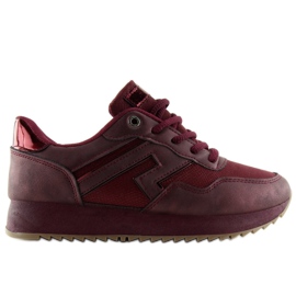KB-091 Wine Red claret sportskor röd