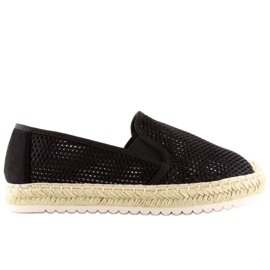 Svarta damas espadriller 6602 Svart