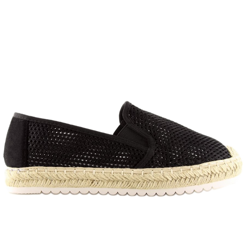 Svarta damas espadriller 6602 Svart