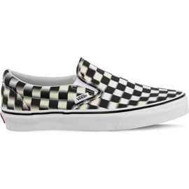 Vans Classic Slip On Vjm Blur Check Pack Svart Classic White vit