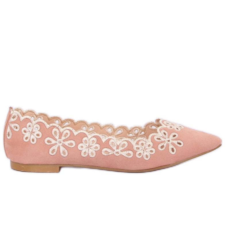 Openwork rosa ballerinor LT99P Rosa