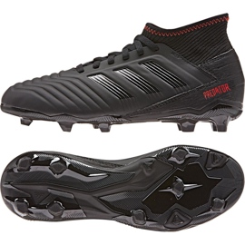 Adidas Predator 19.3 Jr D98003 fotbollsskor mångfärgad svart