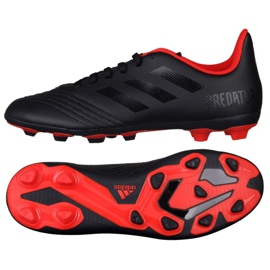 Adidas Predator 19.4 FxG Jr G26980 fotbollsskor svart svart