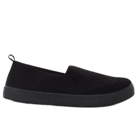 Svarta openwork sneakers JX63P Svart