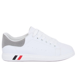 Kvinnors vita och grå sneakers BL147P Grå