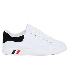 Kvinnors svartvita sneakers BL147P Svart
