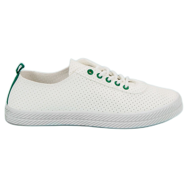 Kylie Openwork Tied Sneakers vit