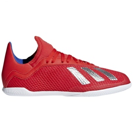 Inomhusskor adidas X 18.3 I Jr BB9396 mångfärgad röd
