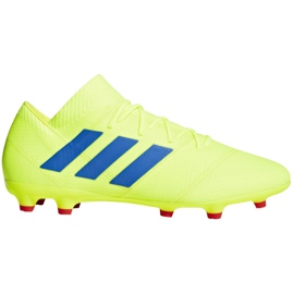 Adidas Nemeziz 18.2 Fg M BB9431 fotbollsskor gul gul