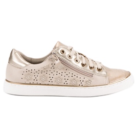 Kylie Casual Golden Sneakers gyllene