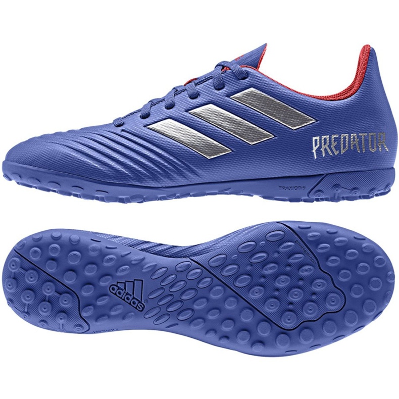 Adidas Predator 19.4 Tf M BB9085 fotbollsskor blå blå
