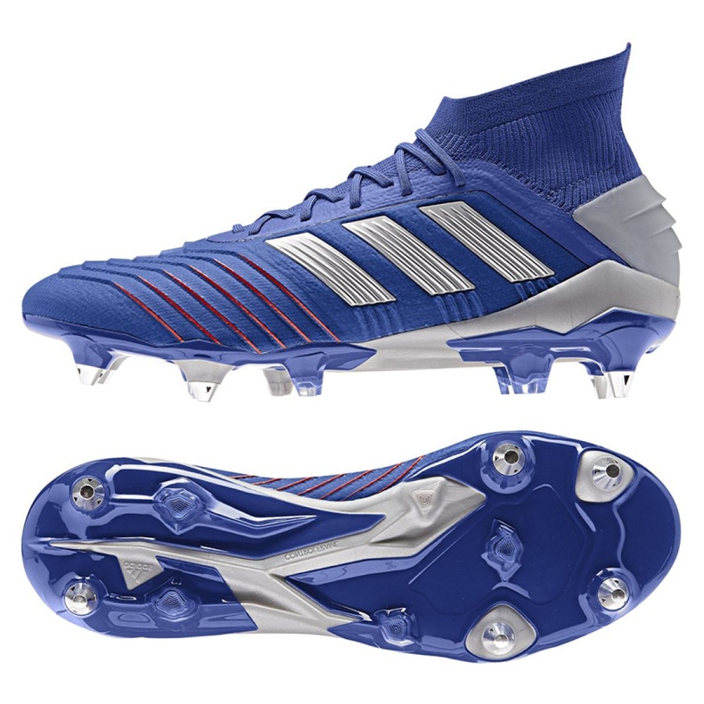 Adidas Predator 19.1 Sg M BC0312 fotbollsskor blå blå