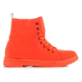 Small Swan Neon Orange Sneakers