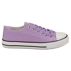 J. Star Klassiska lila sneakers purpur
