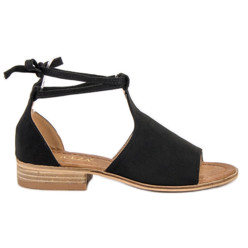 VINCEZA svarta sandaler