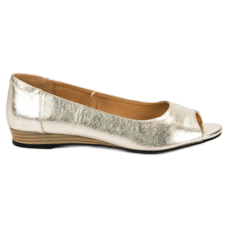 Open Toe VINCEZA ballerinor gul