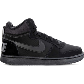 Nike Domstolen Borough Mid Gs 839977 001 svart