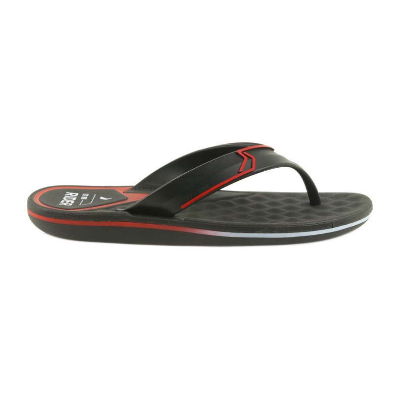 Rider 11315 gel-flip-flops för män svart röd