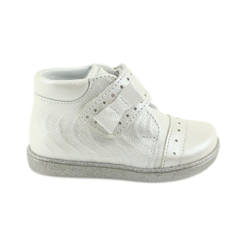 Kardborrband barnskor Ren But 1535 med silverrosett silver-