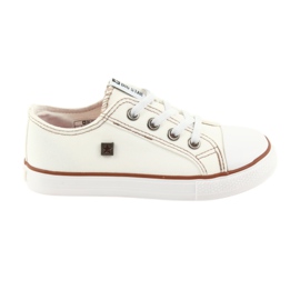 Big Star Children's Sneakers bundna 374085 White vit