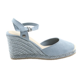 Big Star sandaler espadrilles 274A170 blå brun