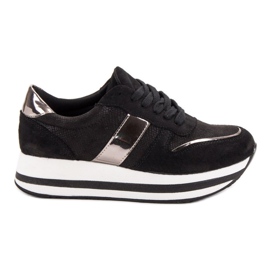 Bestelle Trendiga svarta sneakers