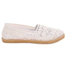 Sweet Shoes Vit spets Espadrilles