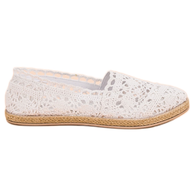 Sweet Shoes Vit spets Espadrilles