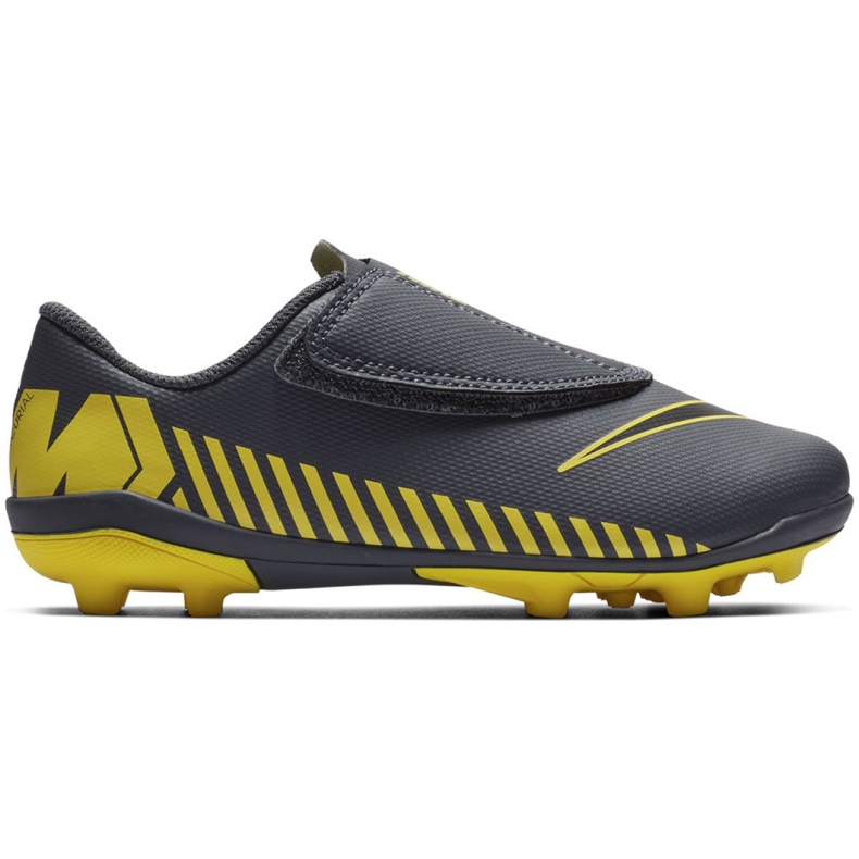 Nike Mercurial Vapor 12 Club PS (V) Mg Jr AH7351-070 fotbollsskor mångfärgad grå