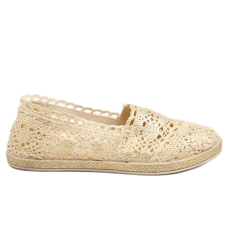 Guldspets espadriller JX1020 Guld gyllene