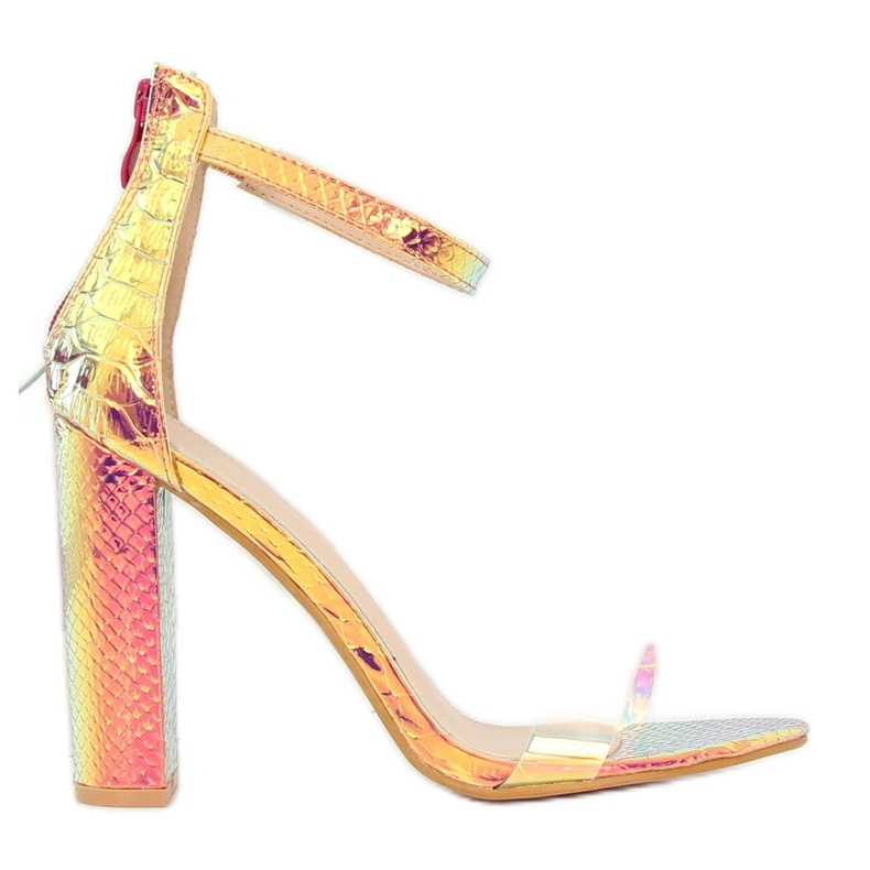 Sandaler bensin guldfärg BD344 Guld gyllene