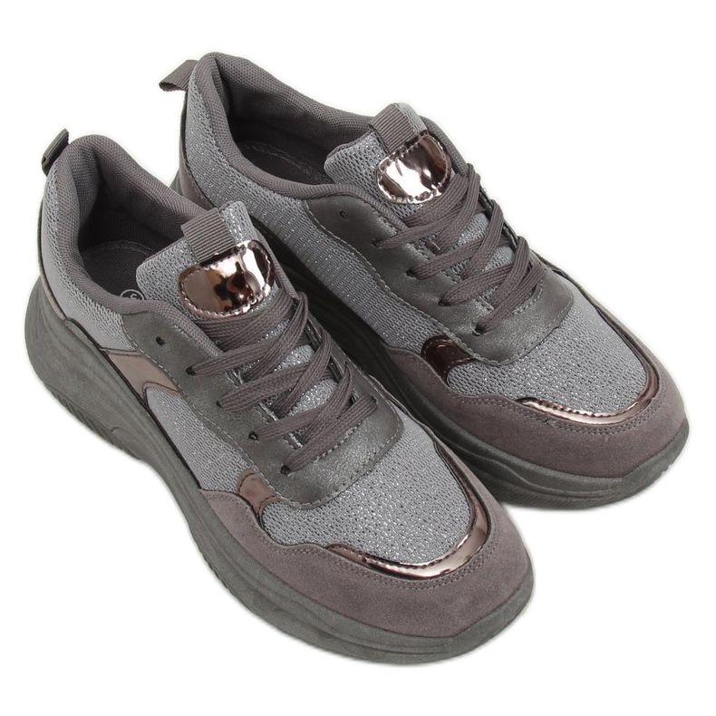 Gråa sportskor B318-18 Silver