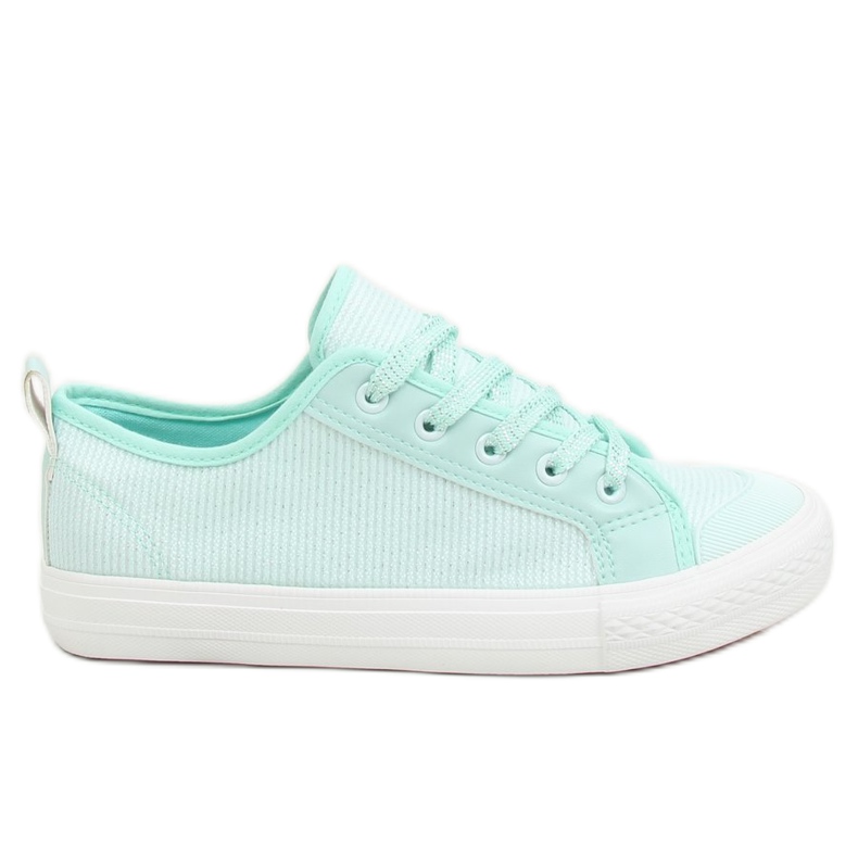 Kvinnors mint-sneakers BOK-1138 L.BLUE blå mångfärgad